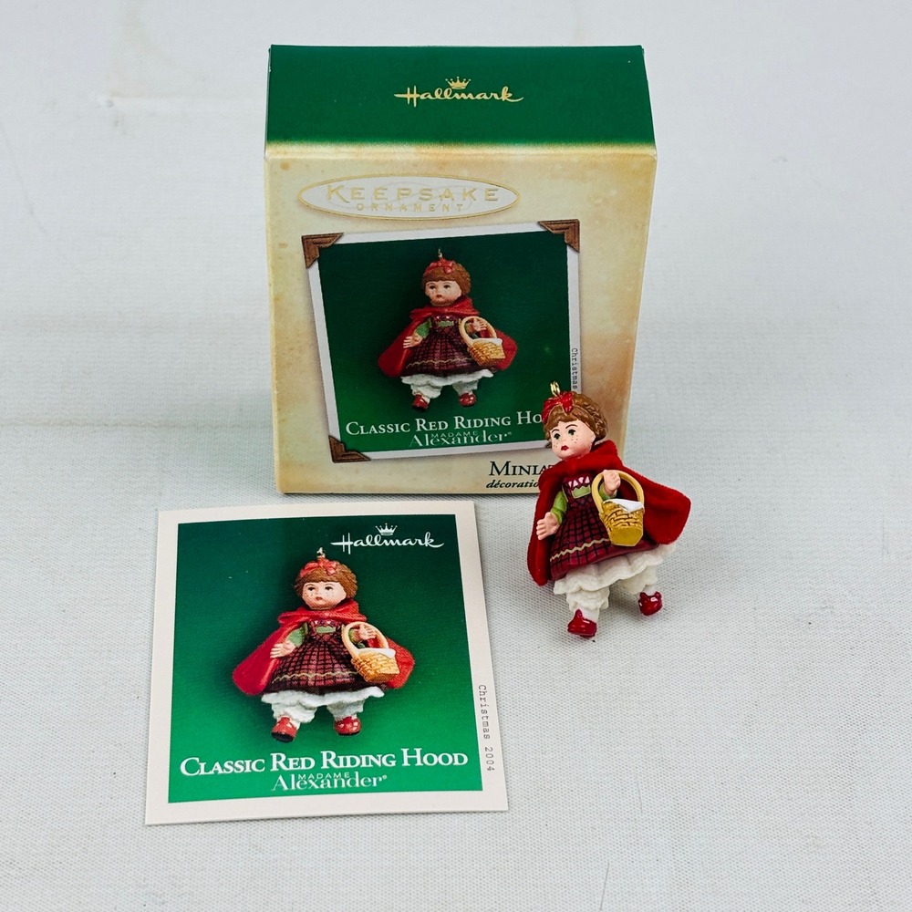 Hallmark Madame Alexander Classic Red Riding Hood Miniature Ornament 2004
